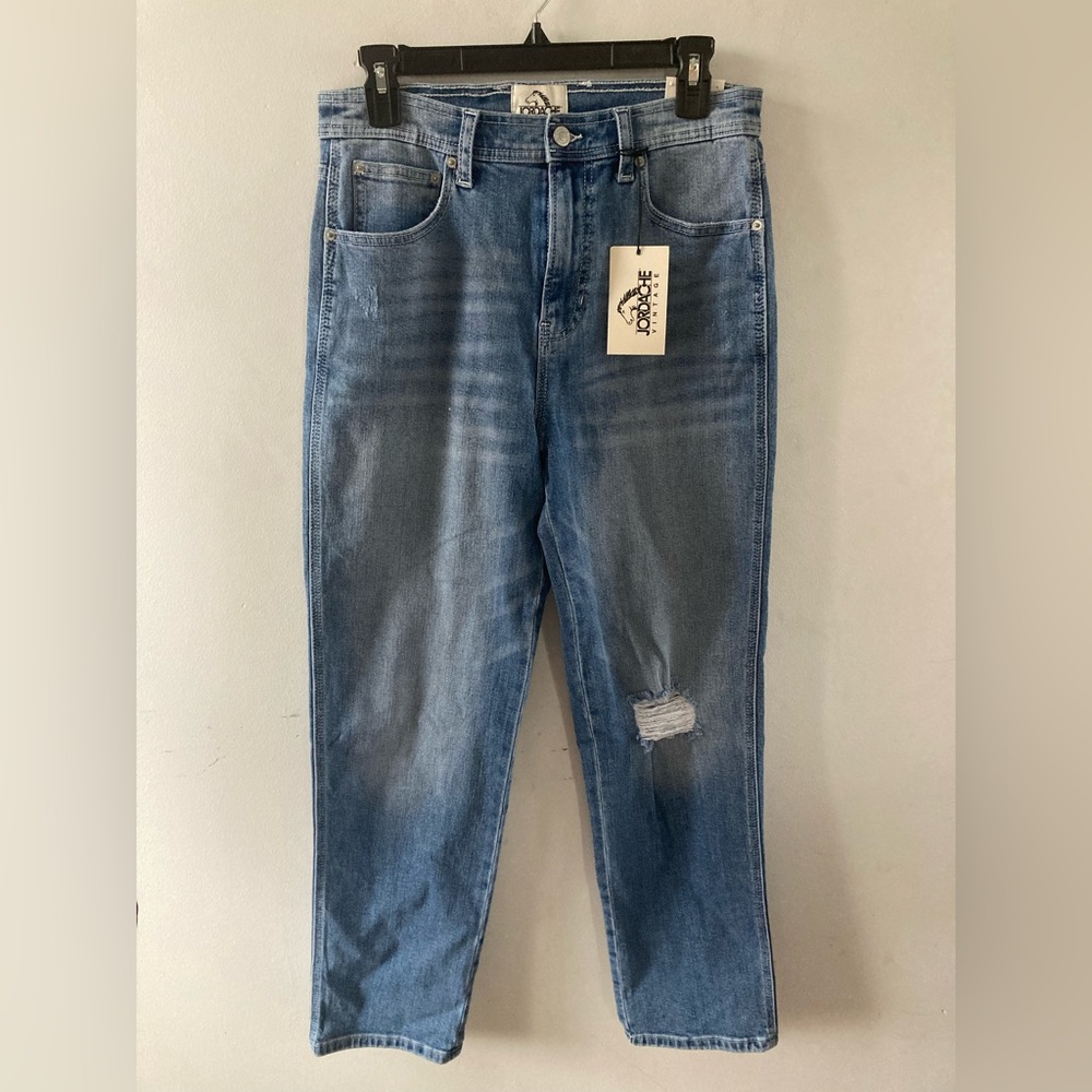 Jordache Vintage “ Heather” High Rise Straight Leg Jeans Womens Size 29 New